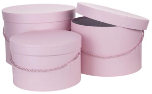 3X FLOWER BOX PUDEŁKO NA KWIATY PREZENT AUTUMN PINK RÓŻ