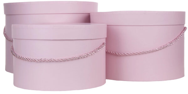 3X FLOWER BOX PUDEŁKO NA KWIATY PREZENT AUTUMN PINK RÓŻ - obrazek 2