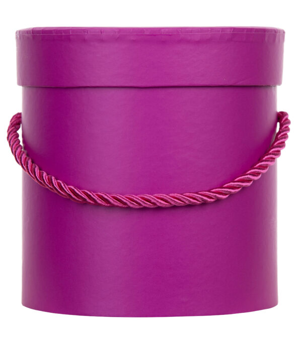 FLOWER BOX PUDEŁKO NA KWIATY PREZENT MAGENTA FUKSJA - obrazek 2