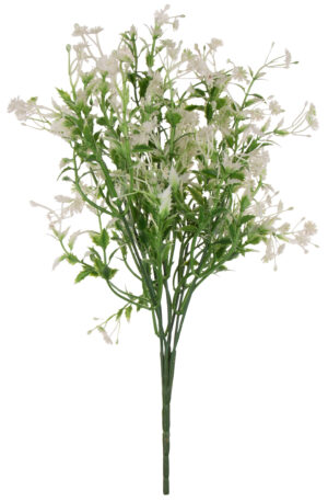 BUKIET DODATEK ZIELONY - BIAŁY 34 CM KWIATY SZTUCZNE