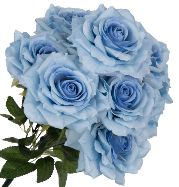 RÓŻA BUKIET RÓŻ J. NIEBIESKA BLUE 42 CM - obrazek 2
