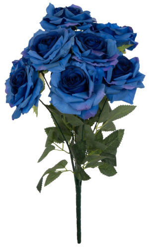 RÓŻA BUKIET RÓŻ NIEBIESKA ROYAL BLUE 42 CM