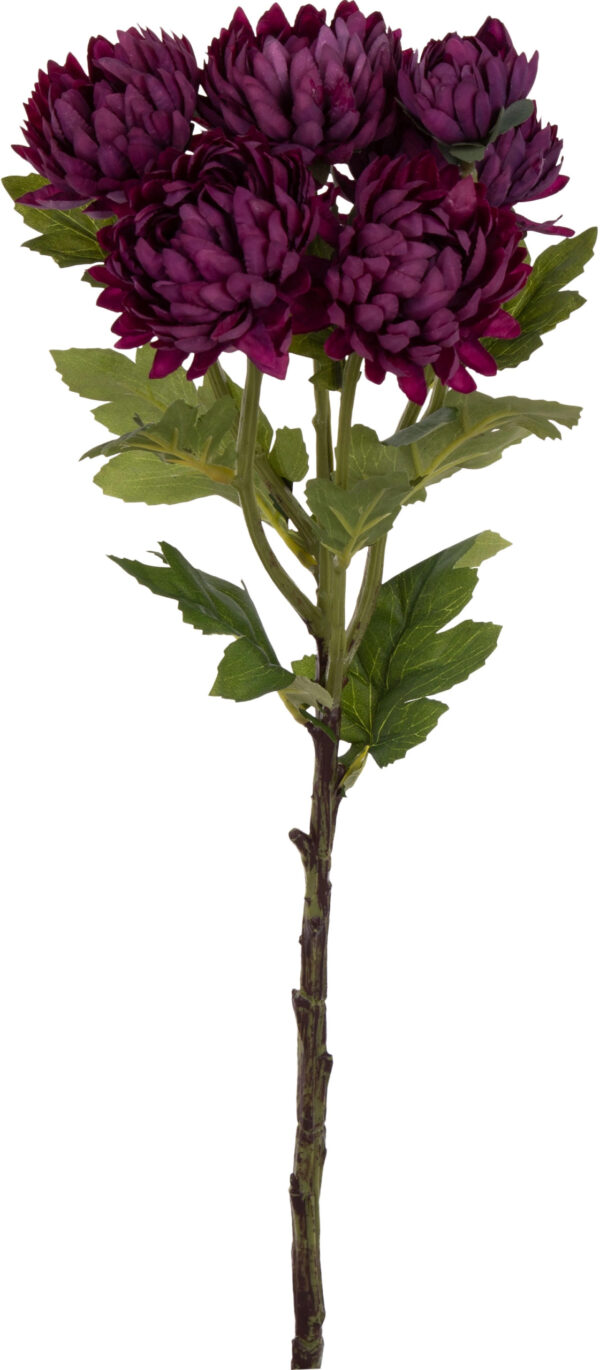 CHRYZANTEMA C. FIOLET GAŁĄZKA SZTUCZNE KWIATY 56 CM - obrazek 2