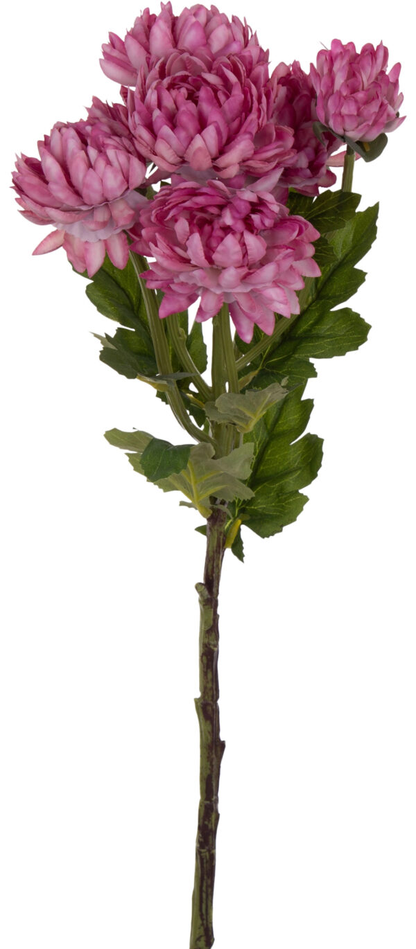 CHRYZANTEMA C. RÓŻ GAŁĄZKA SZTUCZNE KWIATY 56 CM - obrazek 2