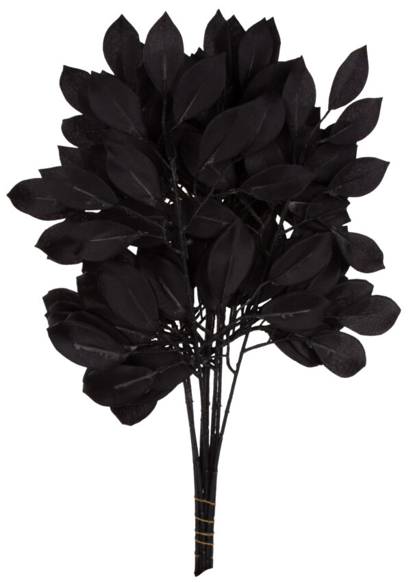 12 X LIŚĆ LIŚCIE FIKUS CZARNE 53 CM - obrazek 2