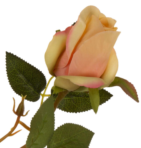 RÓŻA NEW YELLOW GAŁĄZKA ŁODYGA 65 CM KWIATY SZTUCZNE - obrazek 2
