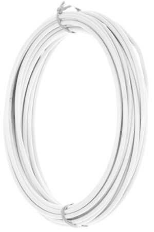 DRUT DRUCIK BIAŁY ALUMINIOWY 5 M 2 MM FLORYSTYCZNY