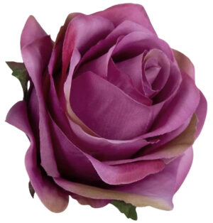 RÓŻA WYROBOWA POWDER VIOLET 12 SZT GŁÓWKA KWIATOWA FIOLETOWA