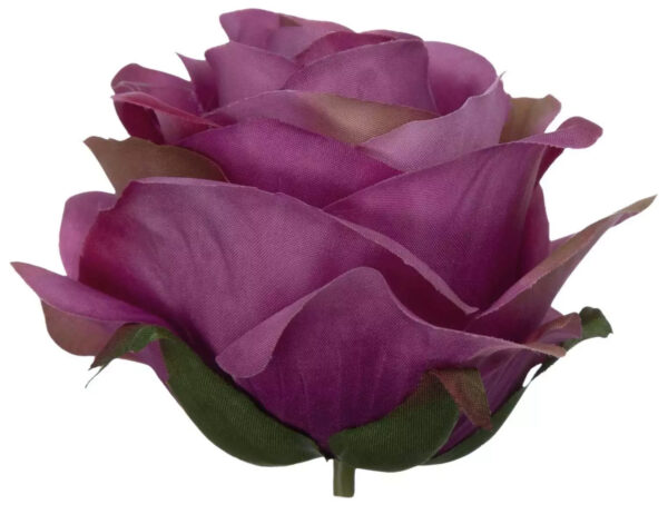 RÓŻA WYROBOWA POWDER VIOLET 12 SZT GŁÓWKA KWIATOWA FIOLETOWA - obrazek 3