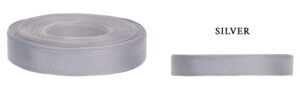 RYPS 1,2 CM 22,8 M SILVER SREBRNA TASIEMKA RYPSOWA