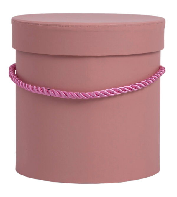 FLOWER BOX PUDEŁKO NA KWIATY PREZENT DIRTY PINK RÓŻ - obrazek 2