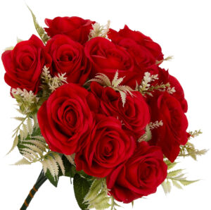 RÓŻA CZERWONA RED BUKIET 12 RÓŻ 35 CM