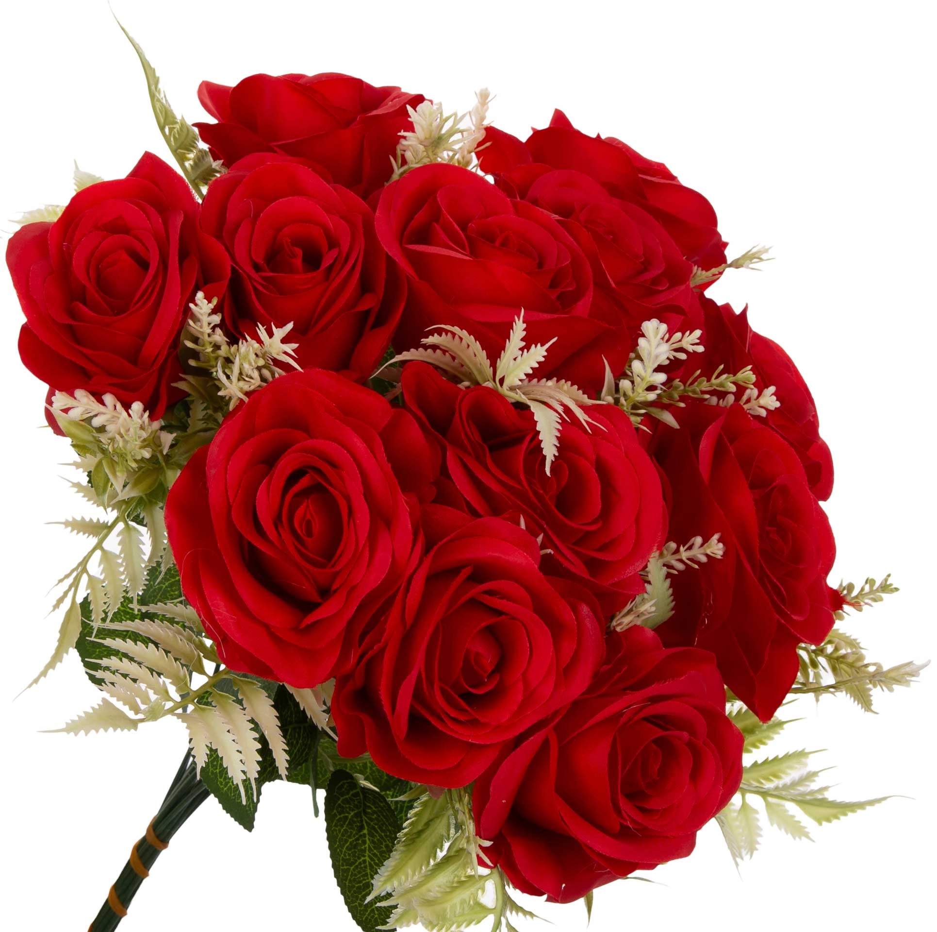 RÓŻA CZERWONA RED BUKIET 12 RÓŻ 35 CM
