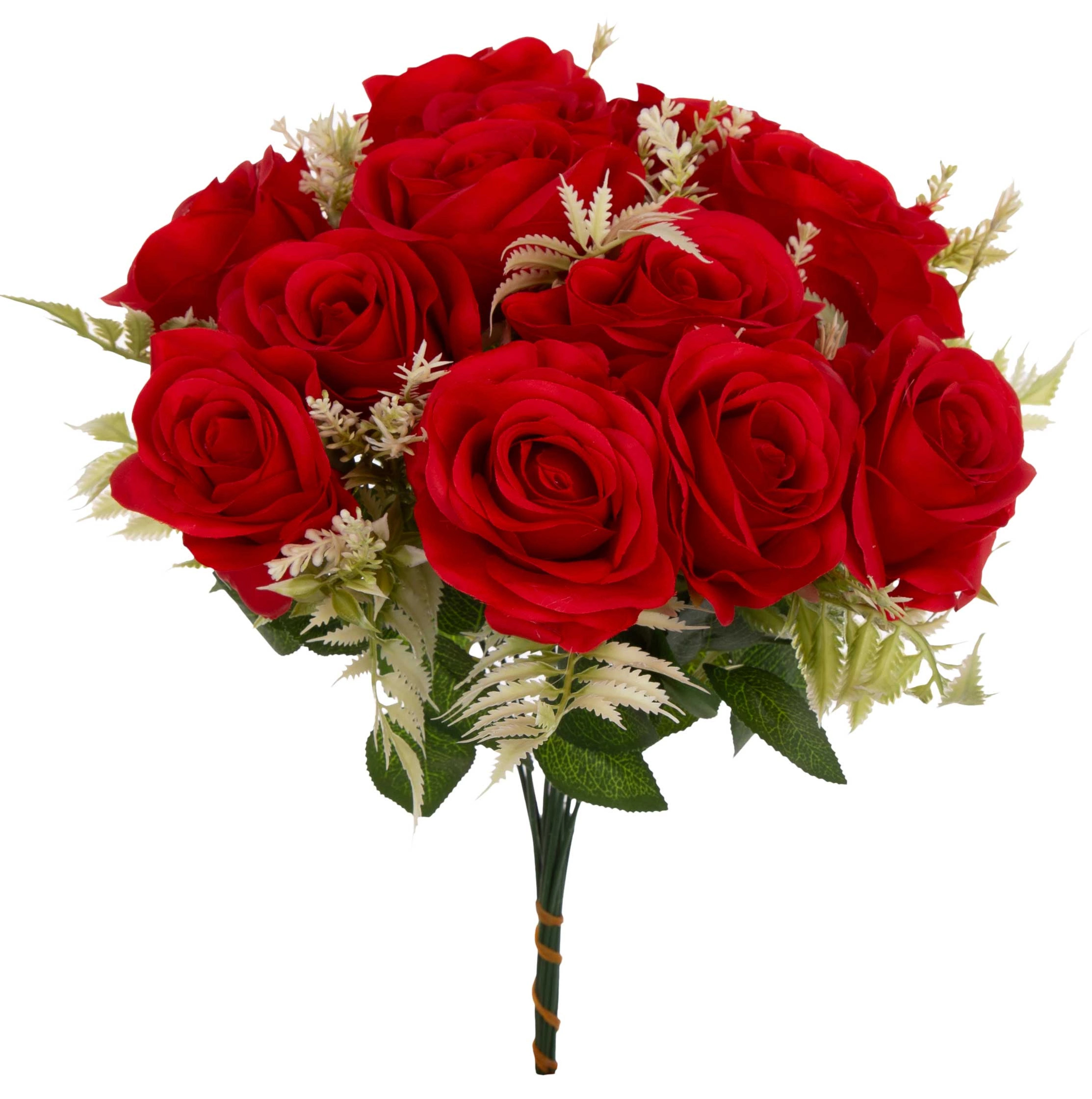 RÓŻA CZERWONA RED BUKIET 12 RÓŻ 35 CM - obrazek 2