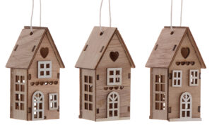 3X DOMEK DREWNIANY ZAWIESZKA NATURA