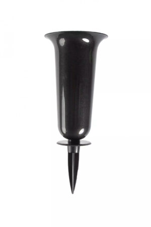 FLAKON WAZON WBIJANY (2) GRAFIT 24CM NA CMENTARZ