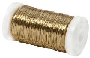 DRUT FLORYSTYCZNY PROSTY ZŁOTY 75 G 102 M 0,3MM