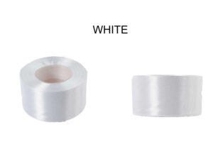 3,8 CM 32M WHITE BIAŁA WSTĄŻKA TASIEMKA SATYNA ATŁAS