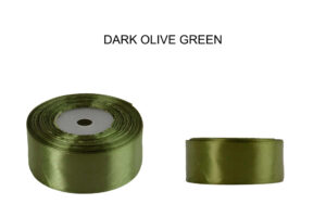 3,8 CM 32M DARK OLIVE GREEN CIEMNA OLIWKA WSTĄŻKA TASIEMKA SATYNA ATŁAS
