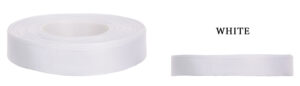RYPS 3,8 CM 22,8 M WHITE BIAŁA TASIEMKA RYPSOWA