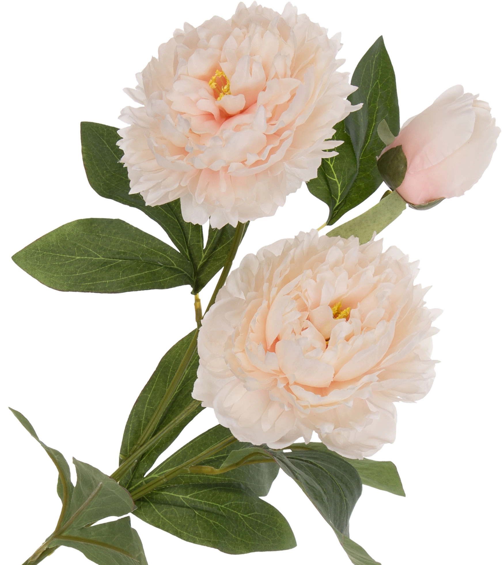PEONIA PIWONIA JASNY RÓŻ GAŁĄZKA 74 CM KWIATY SZTUCZNE - obrazek 2