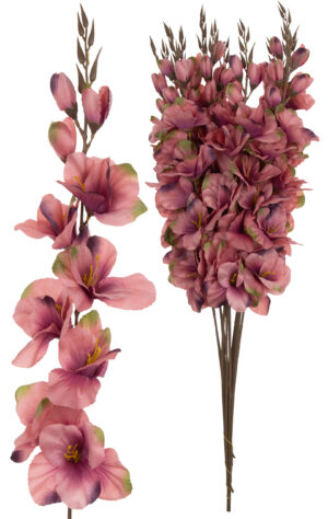 12X MIECZYK JESIENNY BRUDNY RÓŻ GAŁĄZKA KWIATY SZTUCZNE 77 CM