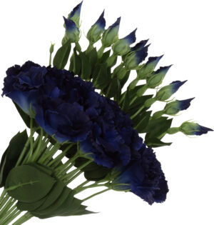 EUSTOMA NAVY BLUE GAŁAZKA 12X KWIATY SZTUCZNE 48 CM