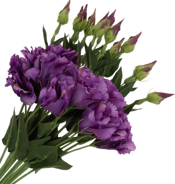 12X EUSTOMA DR VIOLET GAŁAZKA 12X KWIATY SZTUCZNE 48 CM