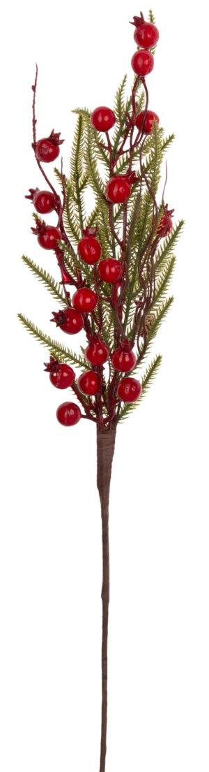 GAŁĄZKA STROIK ŚWIĄTECZNY GŁÓG 66 CM