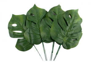 12X LIŚĆ MONSTERA ZIELONY