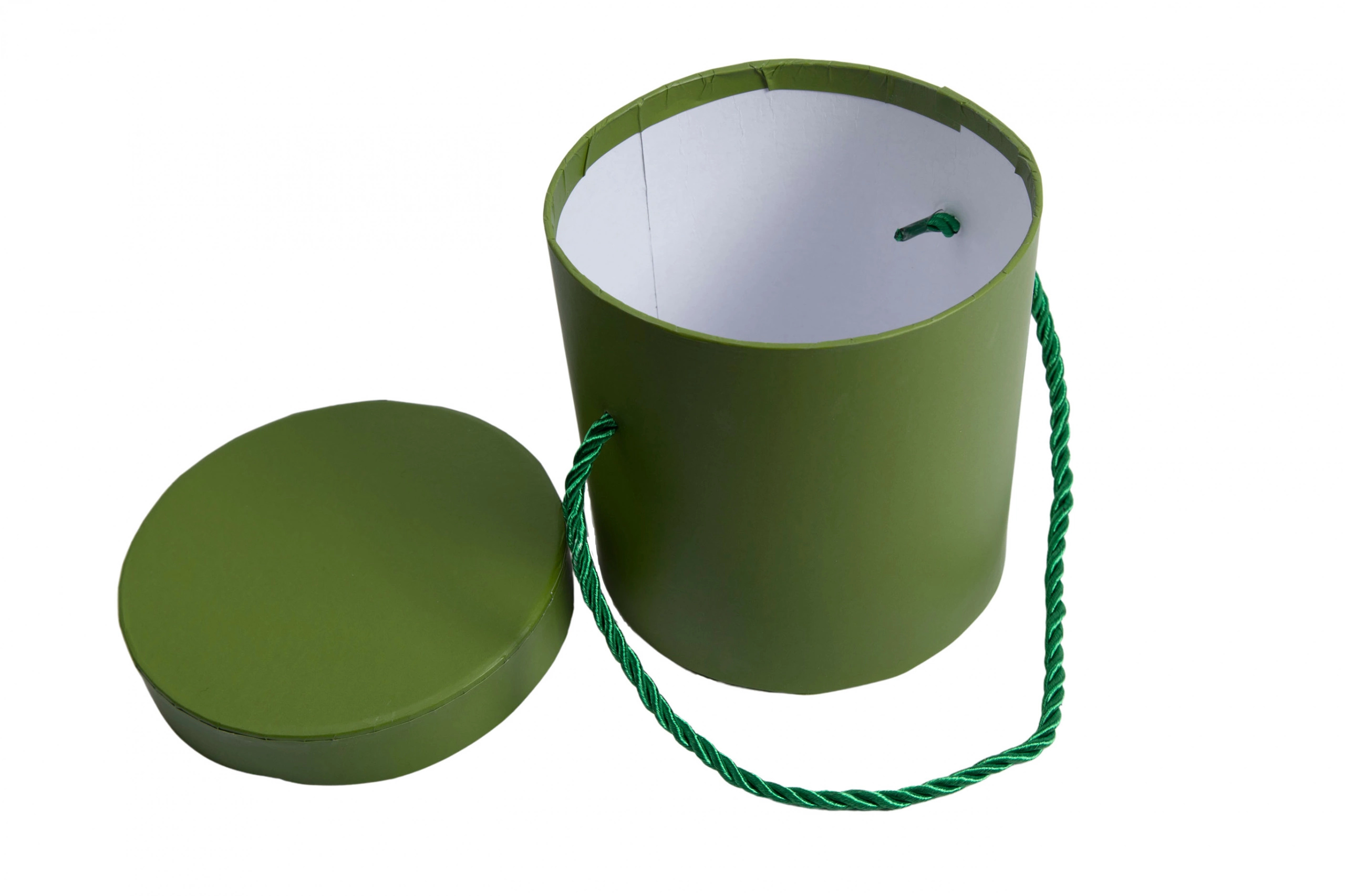 FLOWER BOX PUDEŁKO NA KWIATY PREZENT ZIELONY - obrazek 2