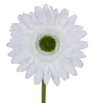 GERBERA BIAŁA ŁODYGOWA KWIATY SZTUCZNE 46 CM