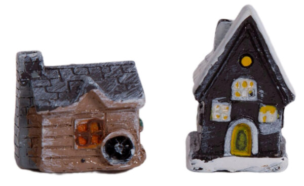 DOMEK ŚWIĄTECZNY 3D FIGURKA 4 SZT. MAKIETA - obrazek 2
