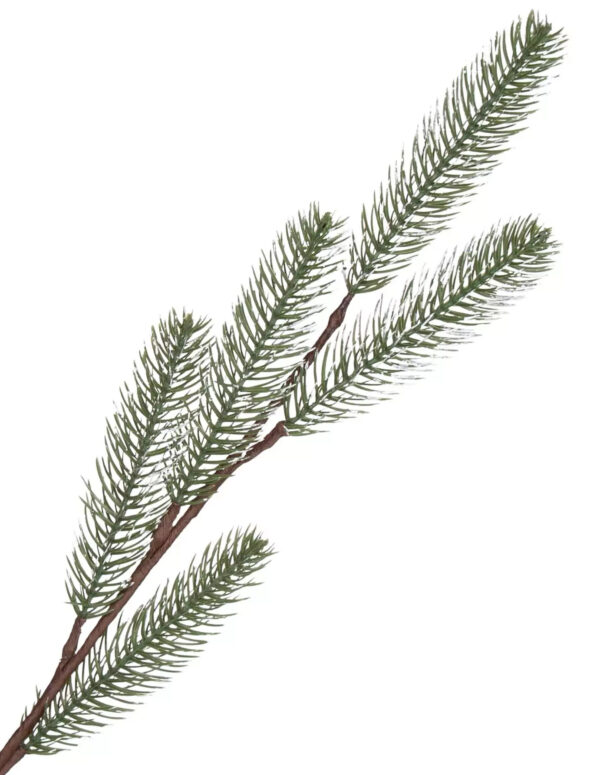JODŁA IGLAK GAŁĄZKA SZTUCZNA 69 CM BIELONA - obrazek 2