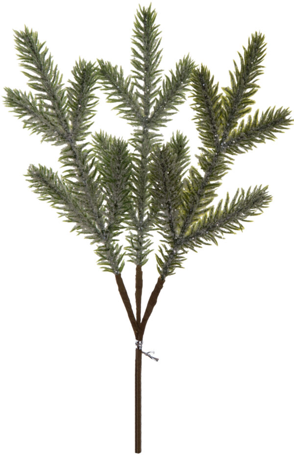 ŚWIERK GAŁAZKA OŚNIEŻONA IGLAK DO KOMPOZYCJI 26 CM - obrazek 2