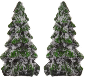 2X CHOINKA FIGURKA ŚWIĄTECZNA 6 CM MAKIETA POLIRESING