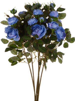 DZIKA RÓŻA NIEBIESKA BUKIET 6 GAŁĄZEK 50 CM LT BLUE