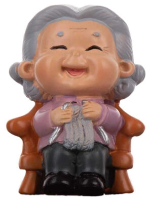 BABCIA FIGURKA OZDOBA DEKORACJA POLIRESING
