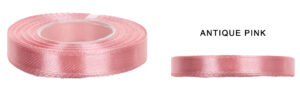 2,5 CM 32M ANTIQUE PINK RÓŻOWA WSTĄŻKA TASIEMKA SATYNA ATŁAS