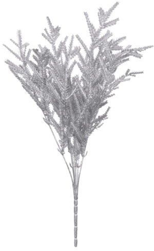 SREBRNY IGLAK BUKIET DO KOMPOZYCJI 38 CM