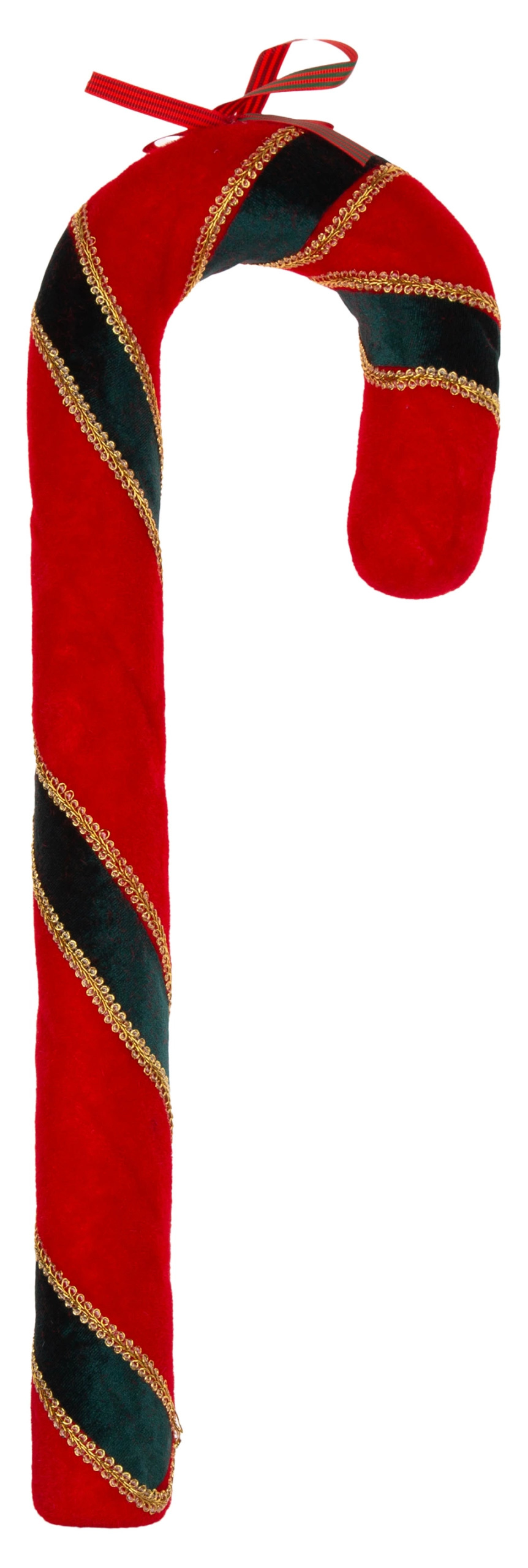 LASKA ZIELONA CZERWONA WELUROWA ZAWIESZKA 52 CM