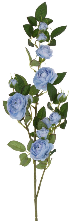 DZIKA RÓŻA GAŁĄZKA NIEBIESKA 80 CM POWDER BLUE
