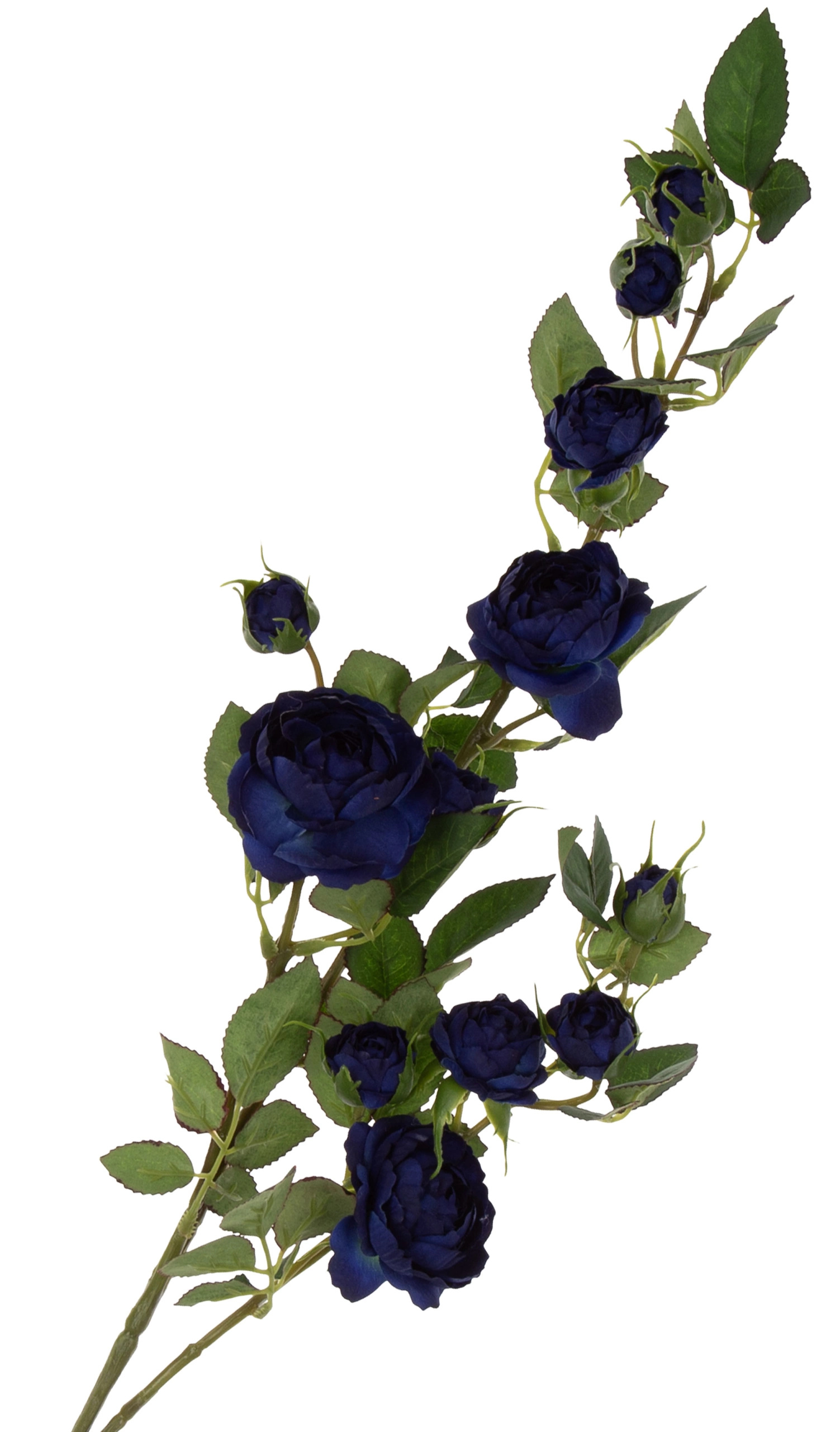 DZIKA RÓŻA GAŁĄZKA C. NIEBIESKA 80 CM NAVY BLUE - obrazek 2