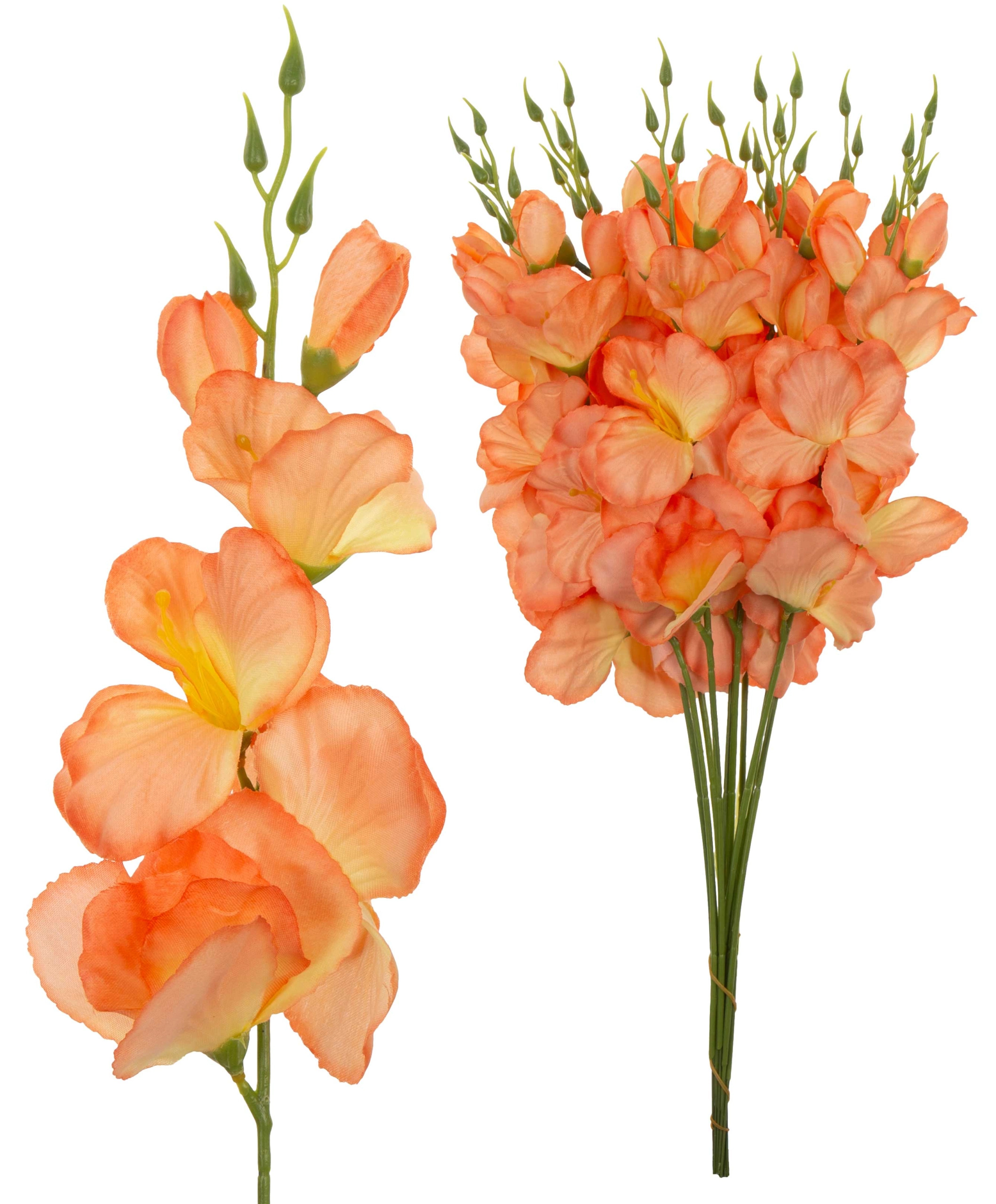 12X MIECZYK GAŁĄZKA ŁOSOSIOWY KWIATY SZTUCZNE 54 CM