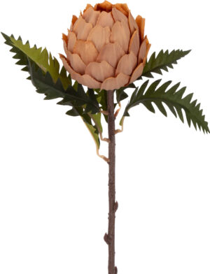 KARCZOCH JASNY ŁOSOŚ GAŁĄZKA KWIATY SZTUCZNE PROTEA 51 CM