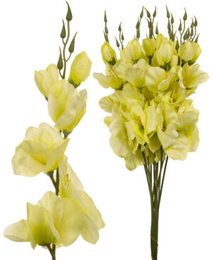 12X MIECZYK J. ZIELONY GAŁĄZKA KWIATY SZTUCZNE 54 CM