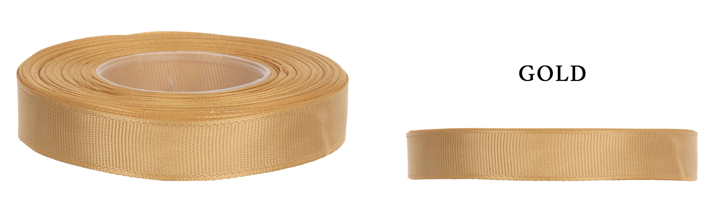 RYPS 2,5 CM 22,8 M GOLD ZŁOTA TASIEMKA RYPSOWA