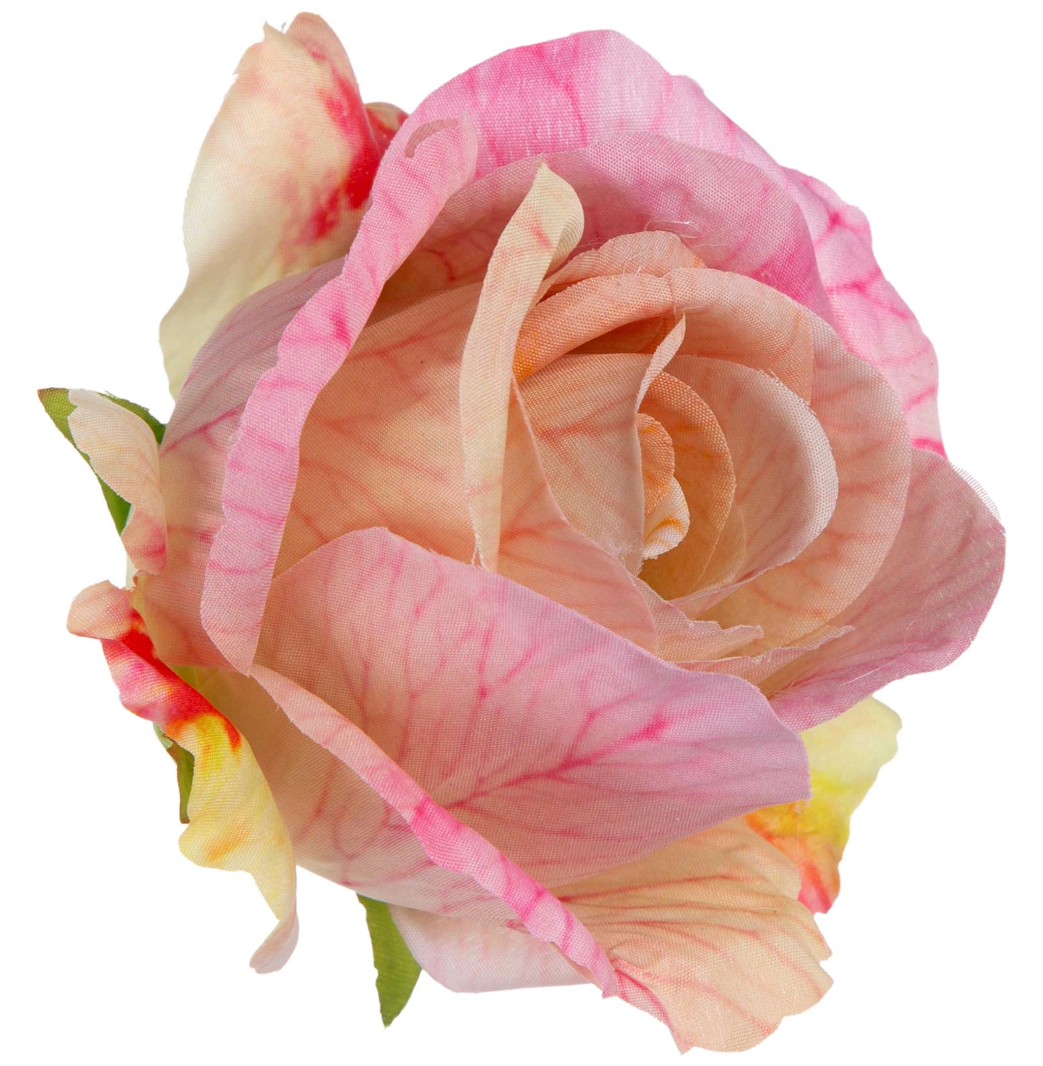 RÓŻA GŁÓWKA WYROBOWA PINK YELLOW RÓŻ ŻÓŁTA 12 SZT. - obrazek 3