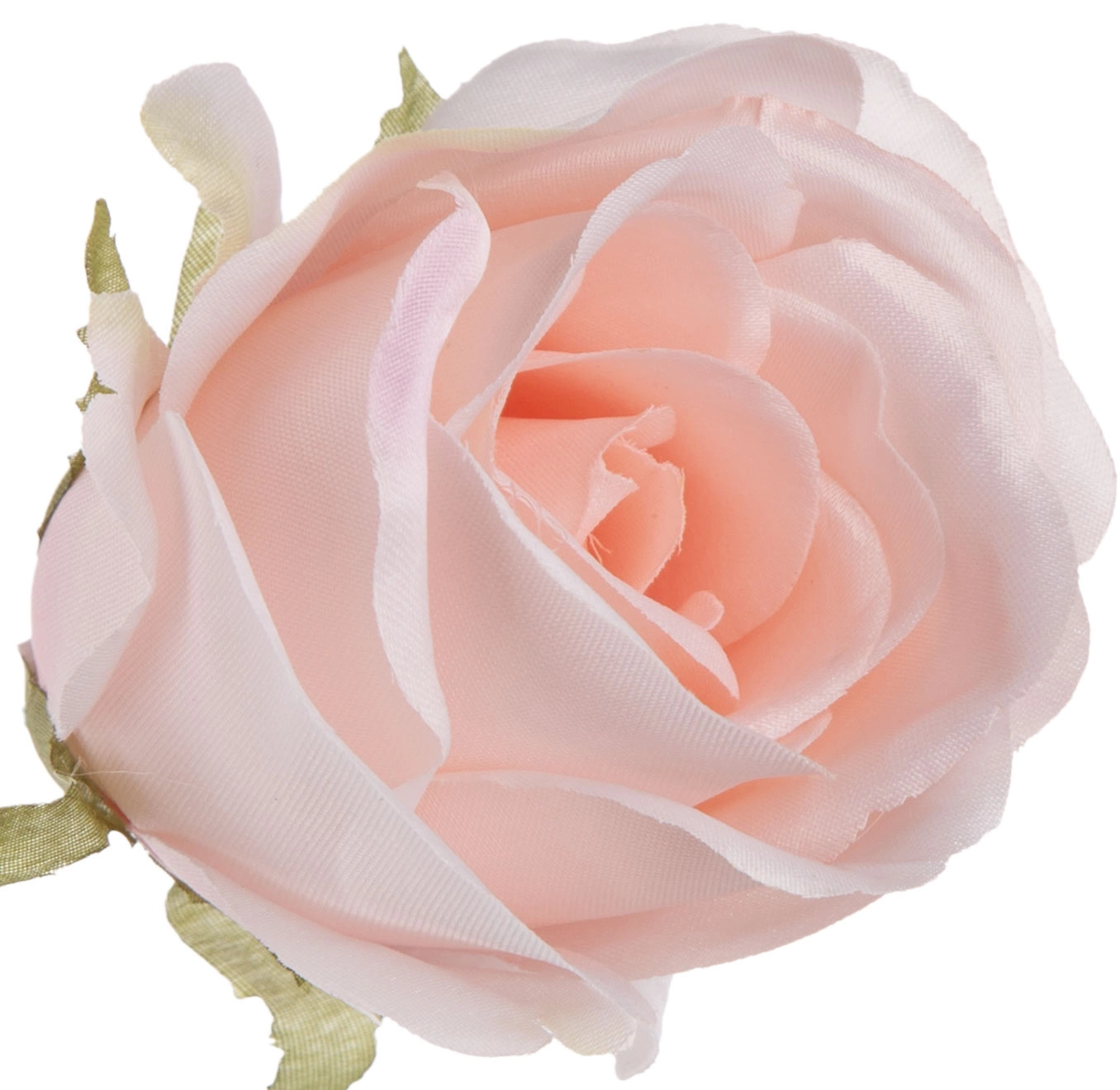 RÓŻA GŁÓWKA WYROBOWA POWDER PINK GREEN 12 SZT.