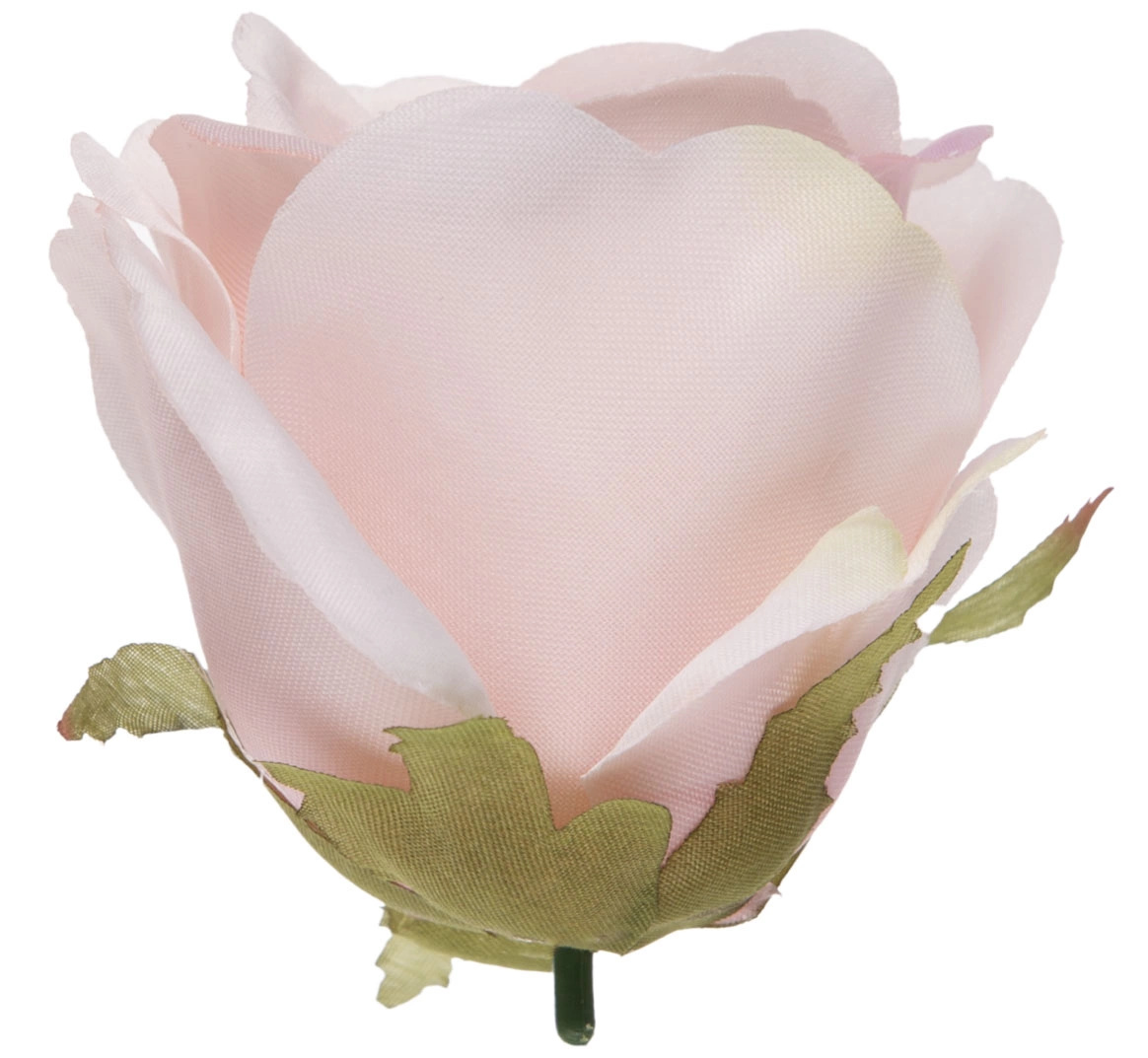 RÓŻA GŁÓWKA WYROBOWA POWDER PINK GREEN 12 SZT. - obrazek 3